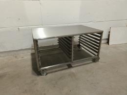 Mobile s/s table / base - 131x84cm